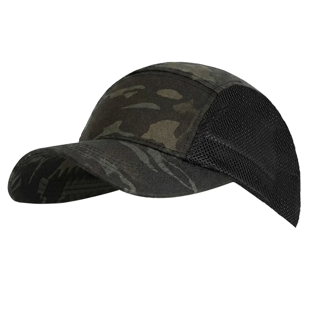 Бейсболка 5Panel Mesh Twill Black Multicam