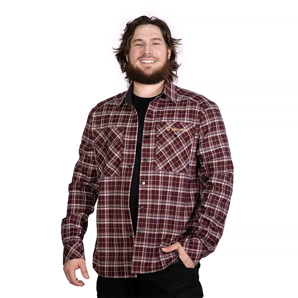 Сорочка “Буревій” Burgundy Check