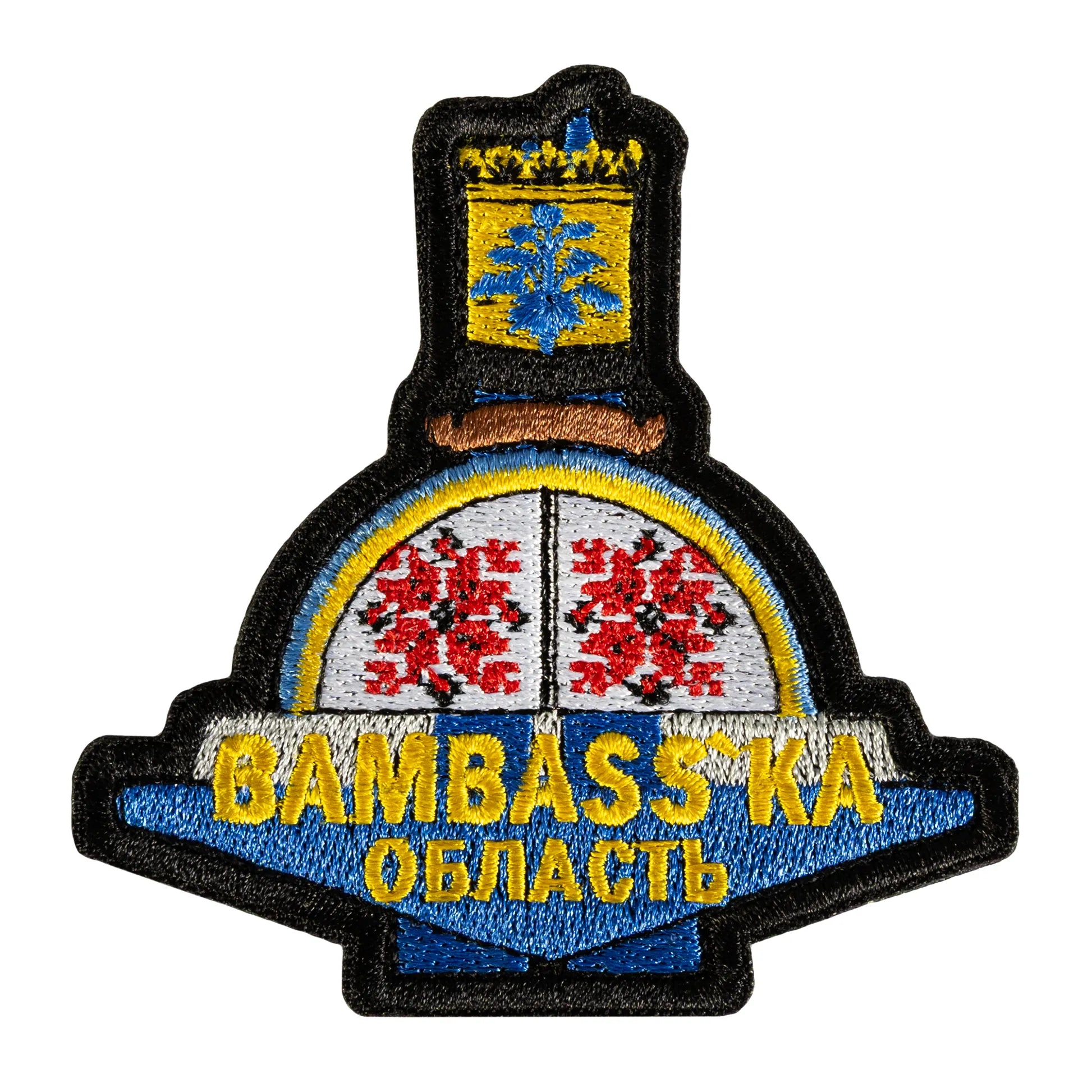 Патч Bambass`ka область Чорний