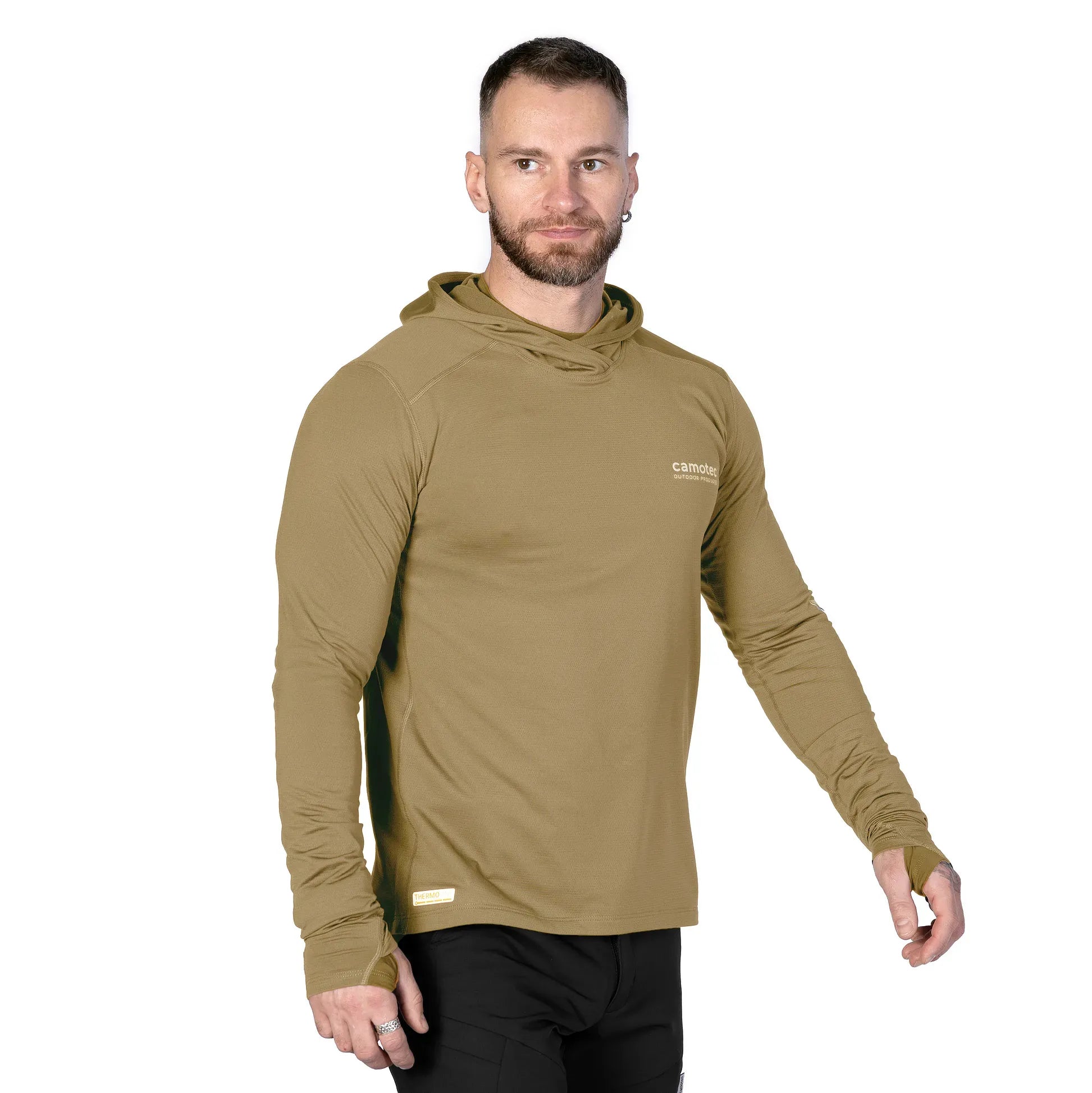 Лонгслів Chiton Hood 2.0 CoolPass ThermoGrid Tan