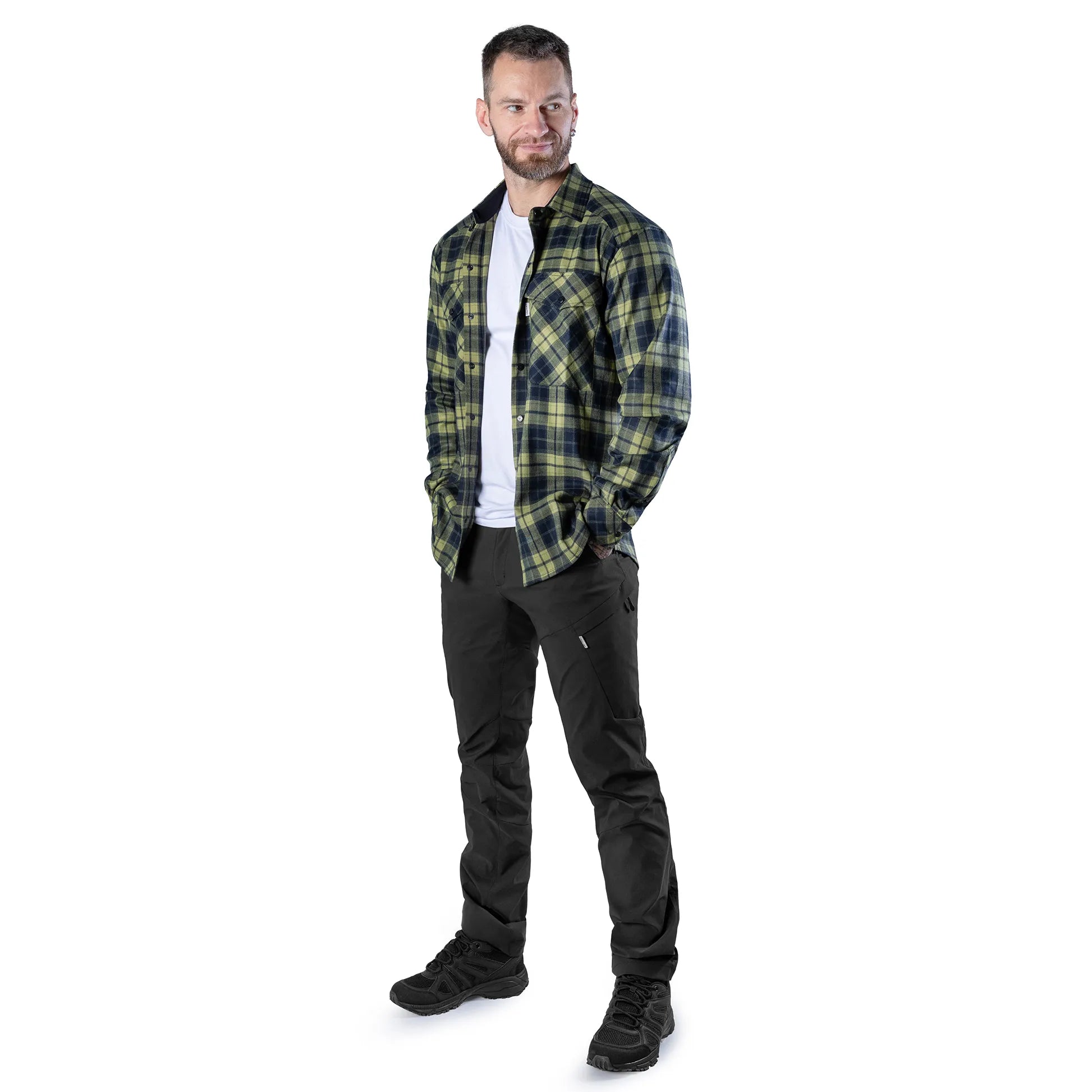 Сорочка "Буревій" Lime Green/Navy (375-9а)