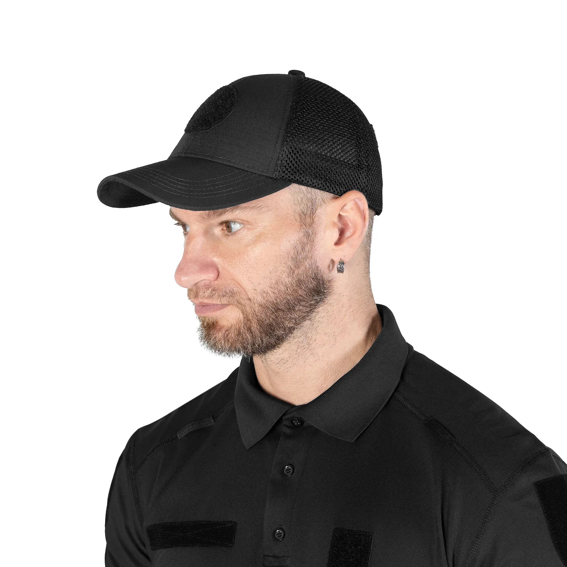 Бейсболка NPU Mesh Rip-Stop Stretch Чорна
