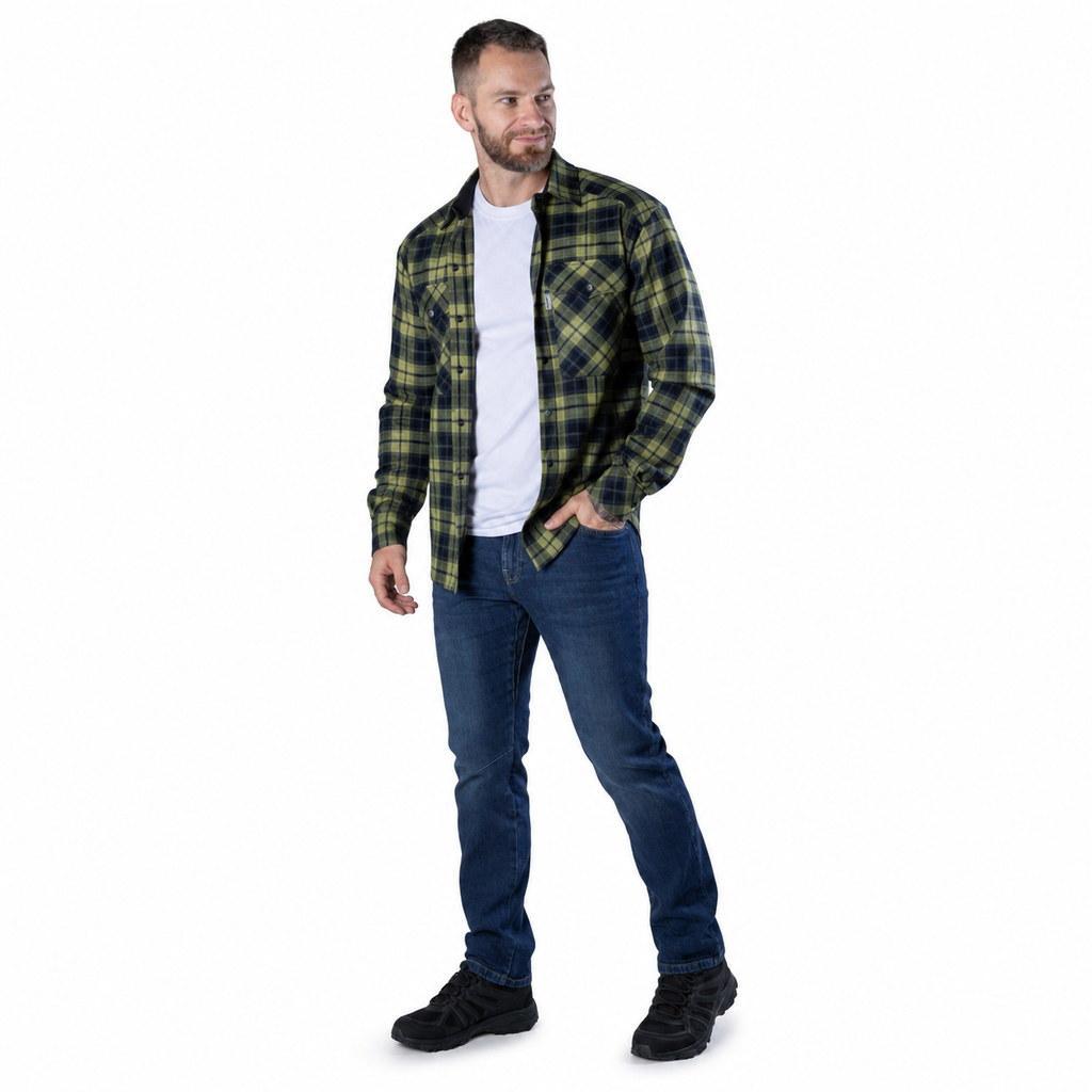 Сорочка "Буревій" Lime Green/Navy (375-9а)