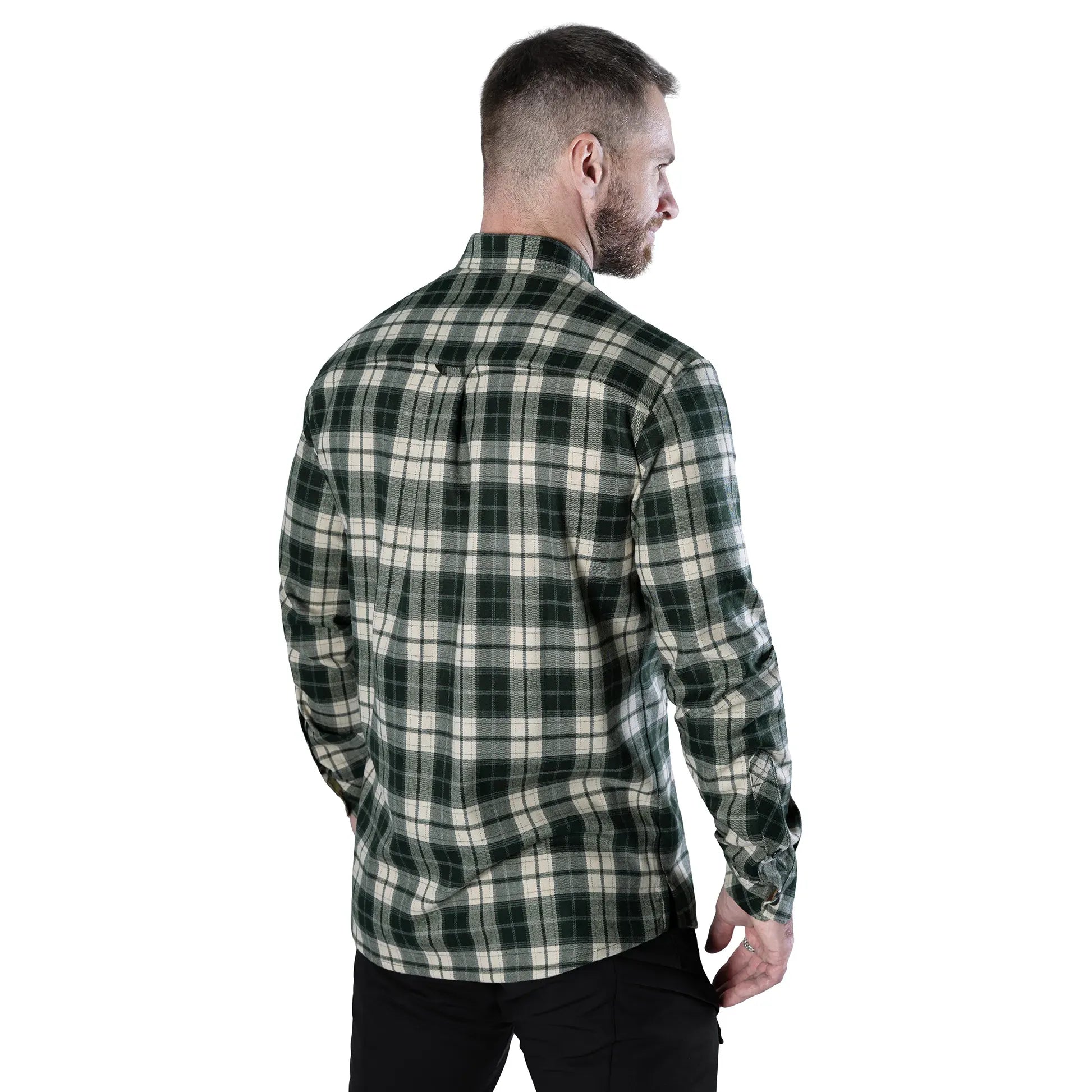 Сорочка "Буревій" Olive/White