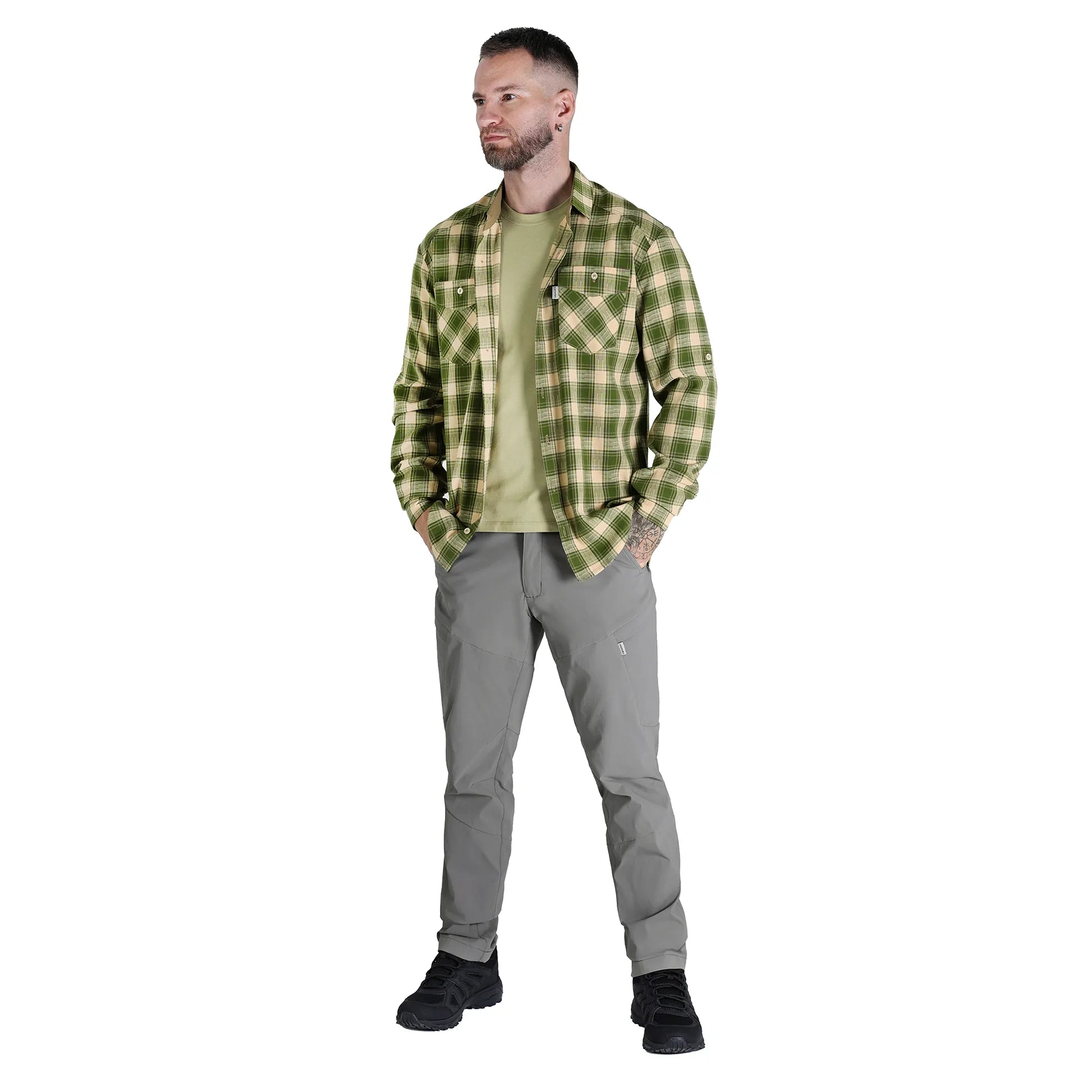 Сорочка "Легіт" Olive/White