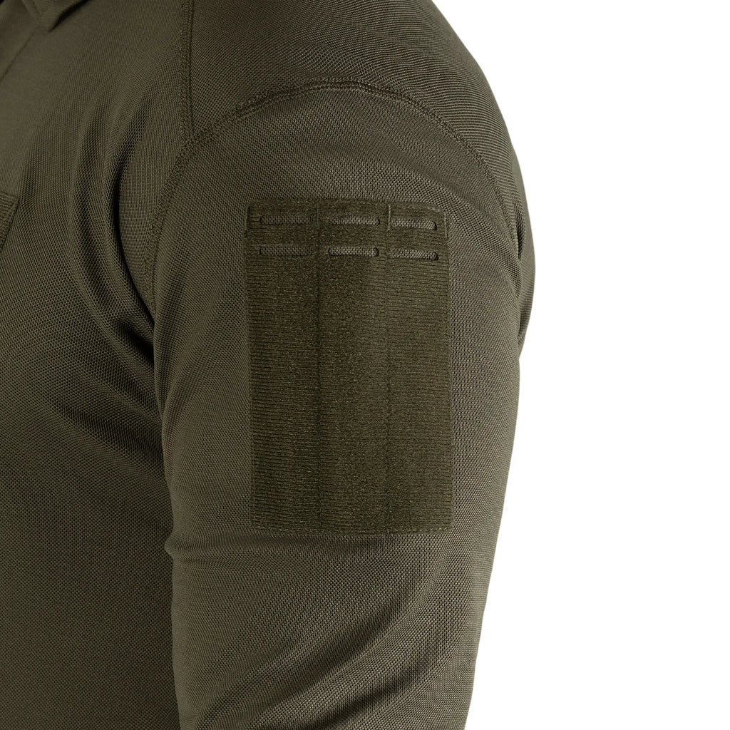 Поло Army ID Long CoolPass Pique LT Олива