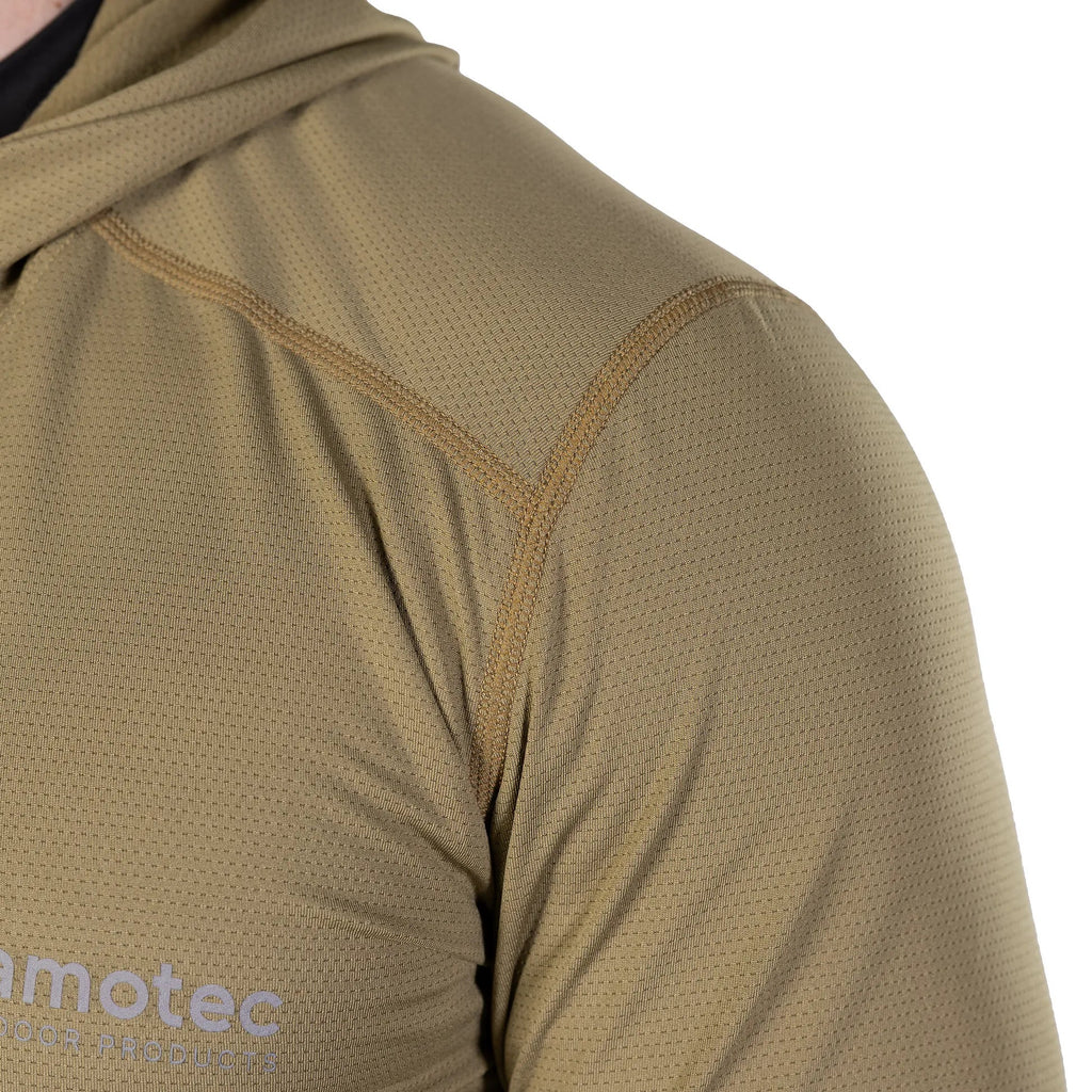 Лонгслів Chiton Hood 2.0 CoolPass ThermoGrid Tan