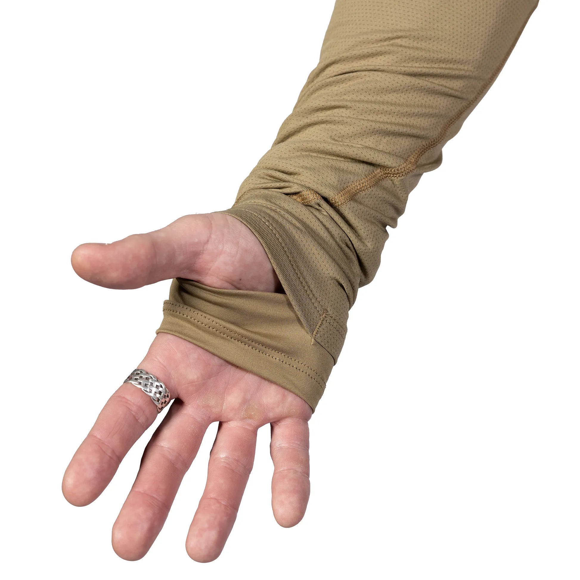 Лонгслів Chiton Hood 2.0 CoolPass ThermoGrid Tan