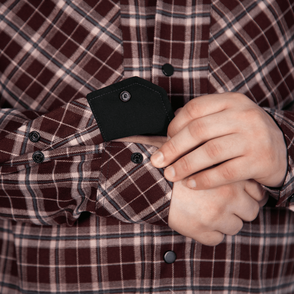 Сорочка “Буревій” Burgundy Check