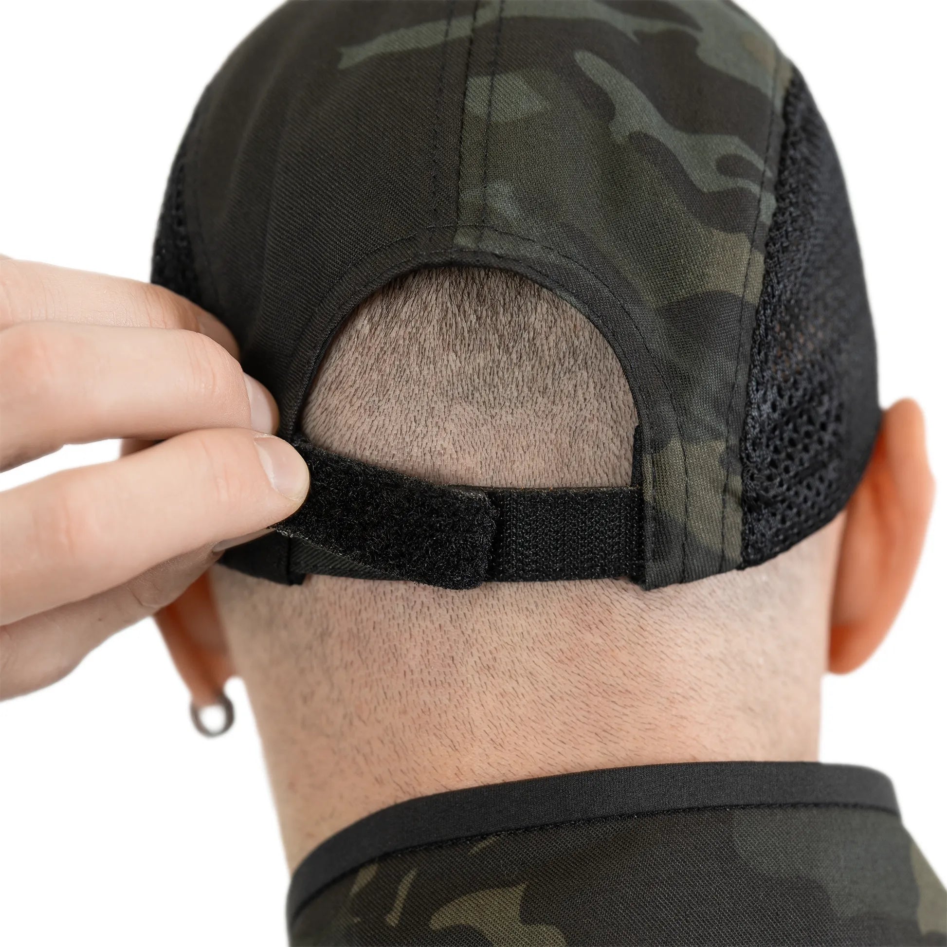Бейсболка 5Panel Mesh Tactic Twill Black Multicam