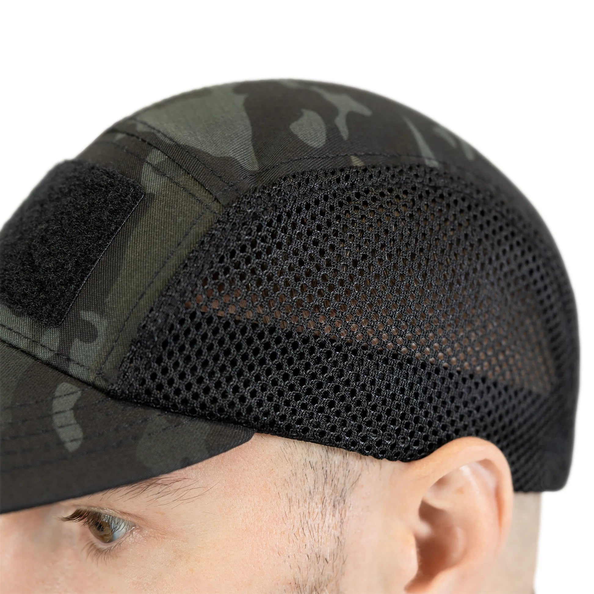 Бейсболка 5Panel Mesh Tactic Twill Black Multicam