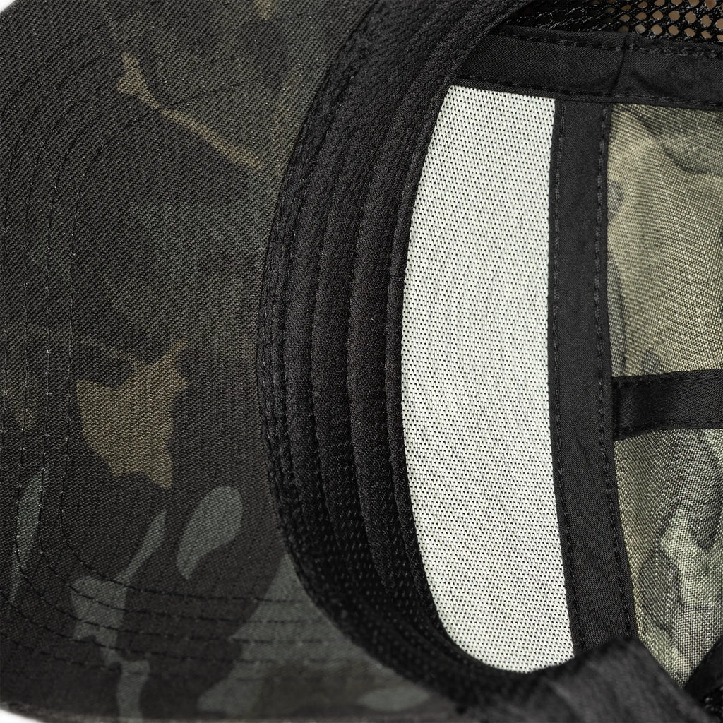 Бейсболка 5Panel Mesh Twill Black Multicam