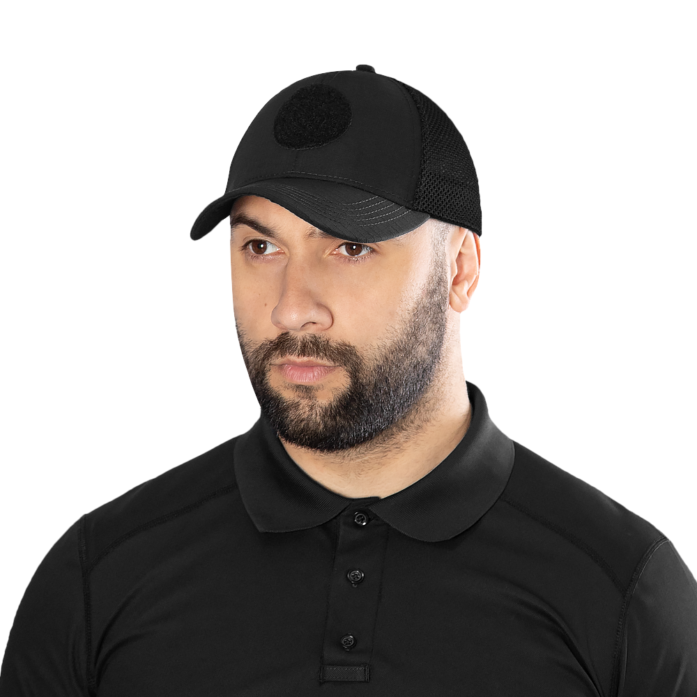 Бейсболка NPU Mesh Rip-Stop Stretch Чорна
