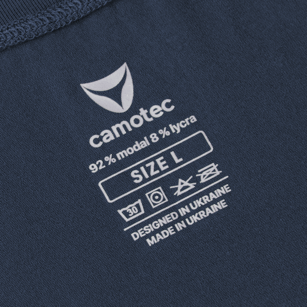 Футболка Modal Темно-синя (білий тризуб)