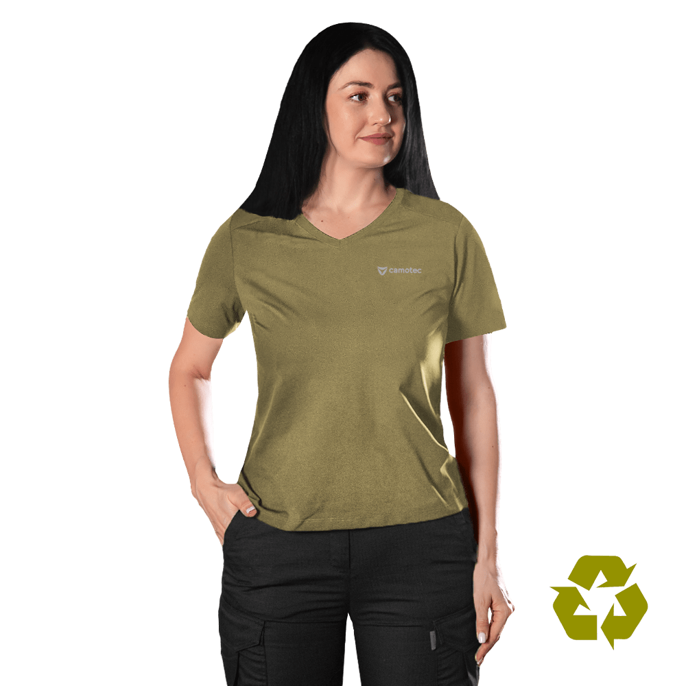 Футболка Pani Totem Logo V-neck Tan