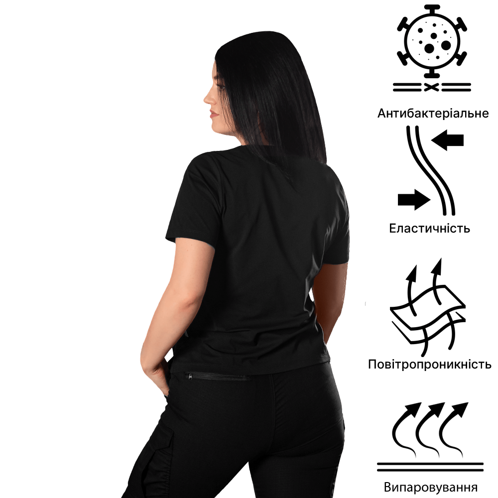 Футболка Pani Totem Logo V-neck Чорна