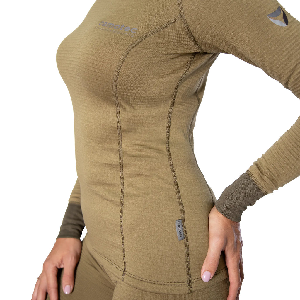 Жіноча термобілизна LVL2 Pani Polarheat QS Tan