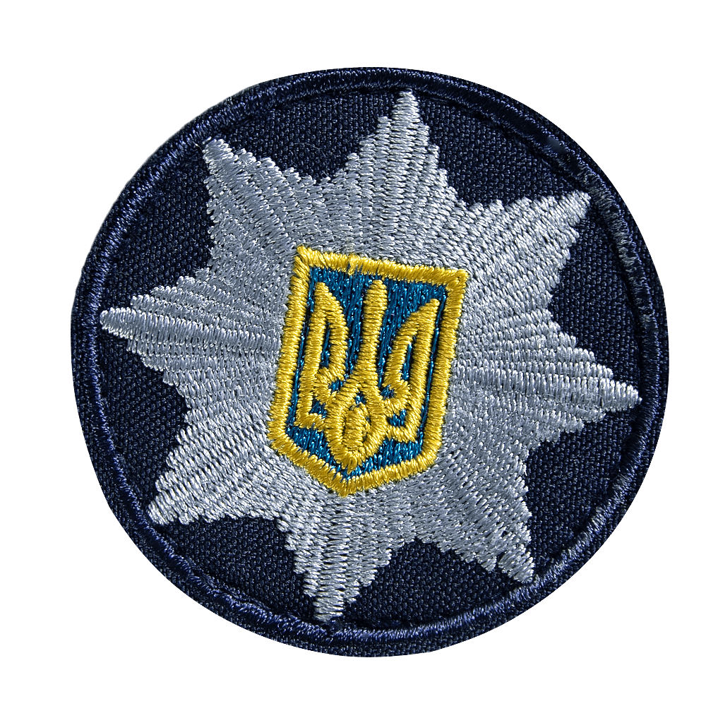 Кокарда/липучка NPU (6 см) Темно-синя