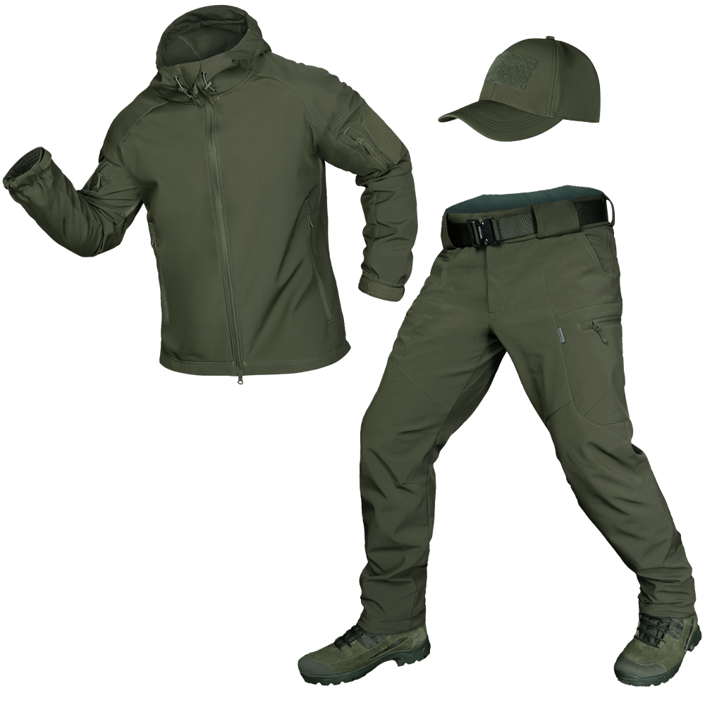 Костюм Stalker SoftShell Олива + бейсболка