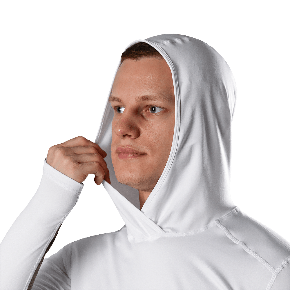 Лонгслів Chiton Air Hood Білий