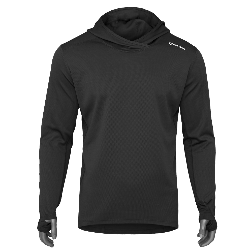 Лонгслів Chiton Air Hood Чорний