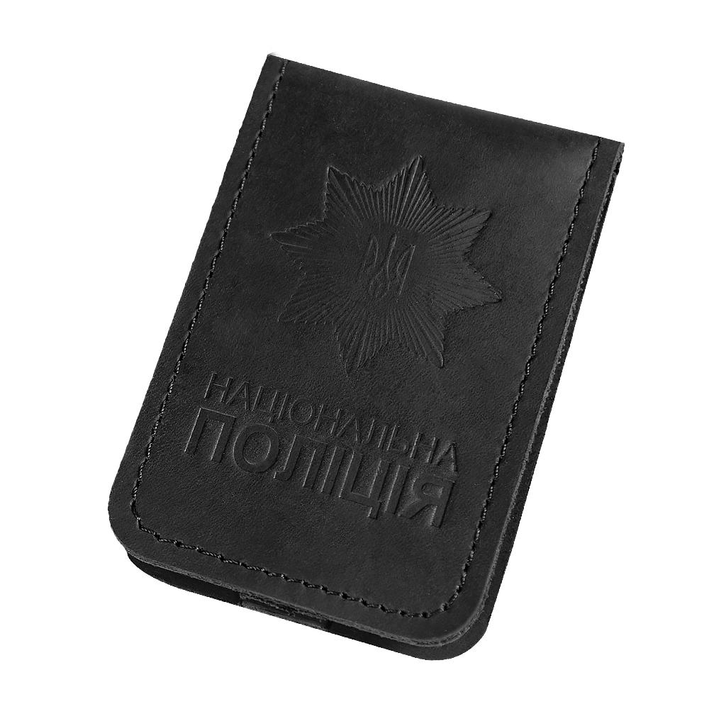 Обкладинка для посвідчення та жетону NPU Чорна