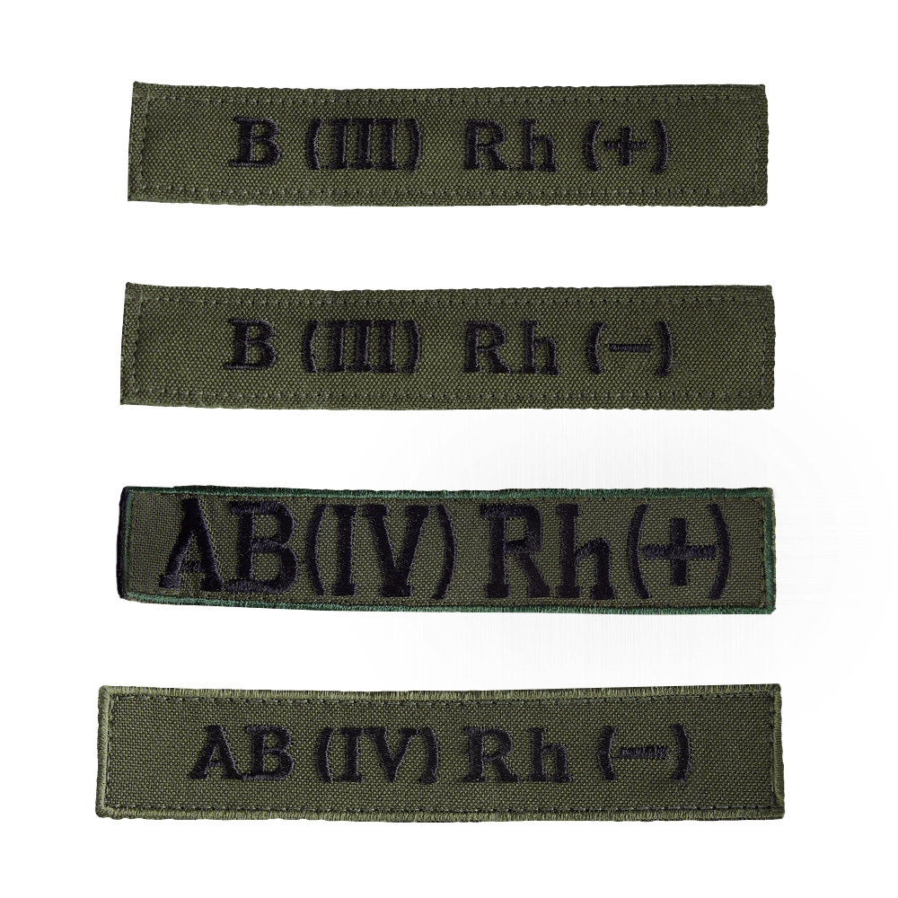 Патч/липучка "Група Крові" Олива