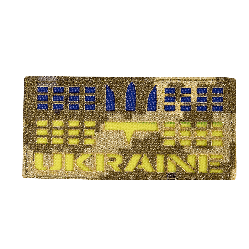Патч LC Прапор України з гербом Піксель