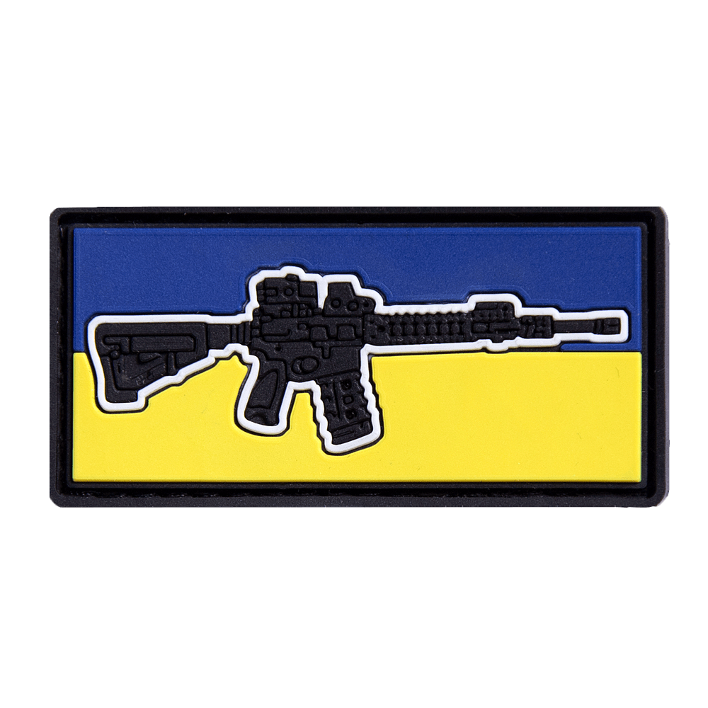 Патч ПВХ  AR-15 Чорний