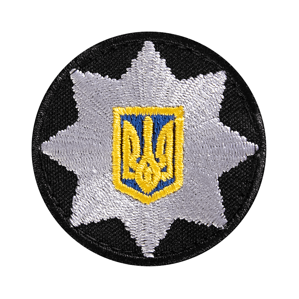 Кокарда NPU (5*5) Чорна