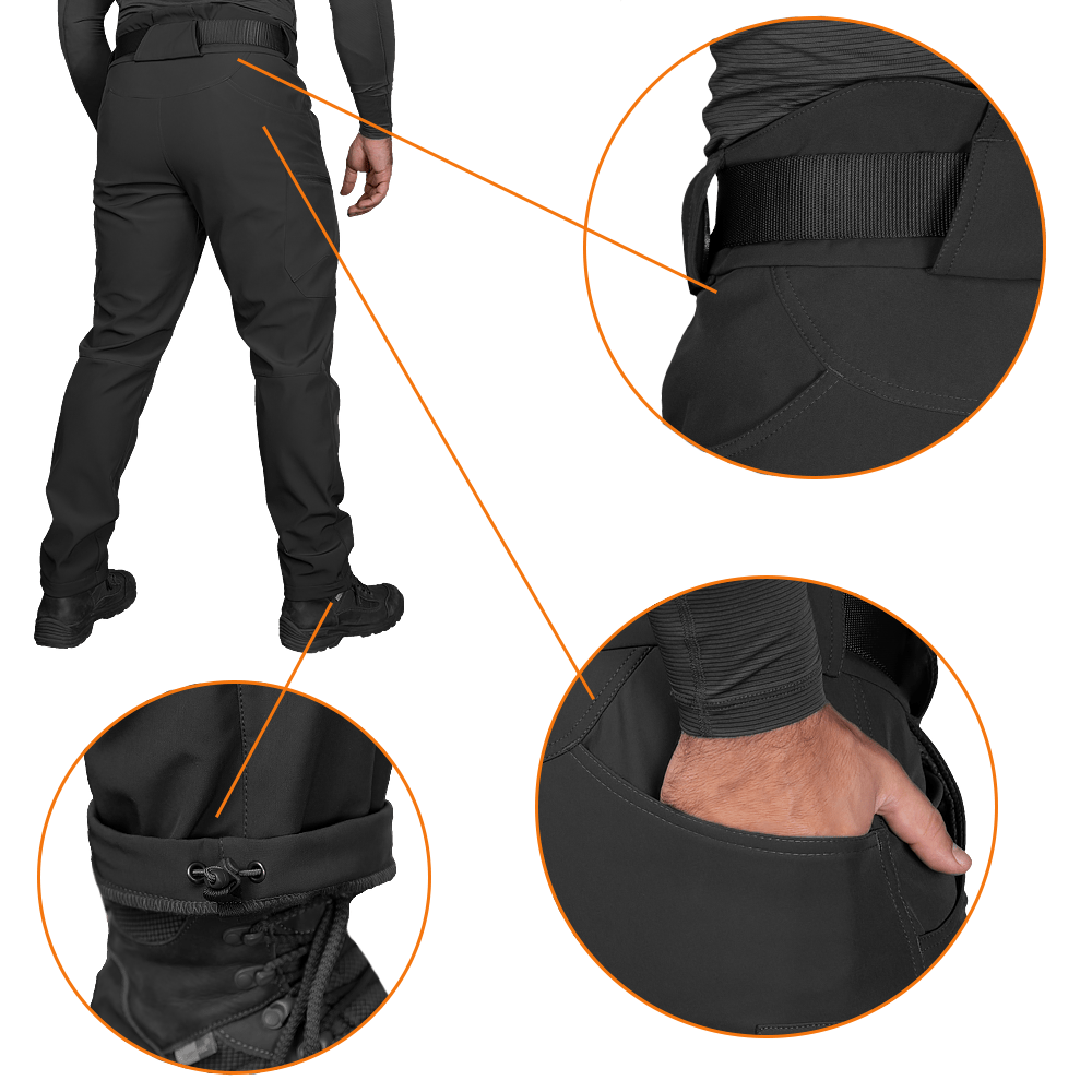 Штани SoftShell 2.0 Чорні