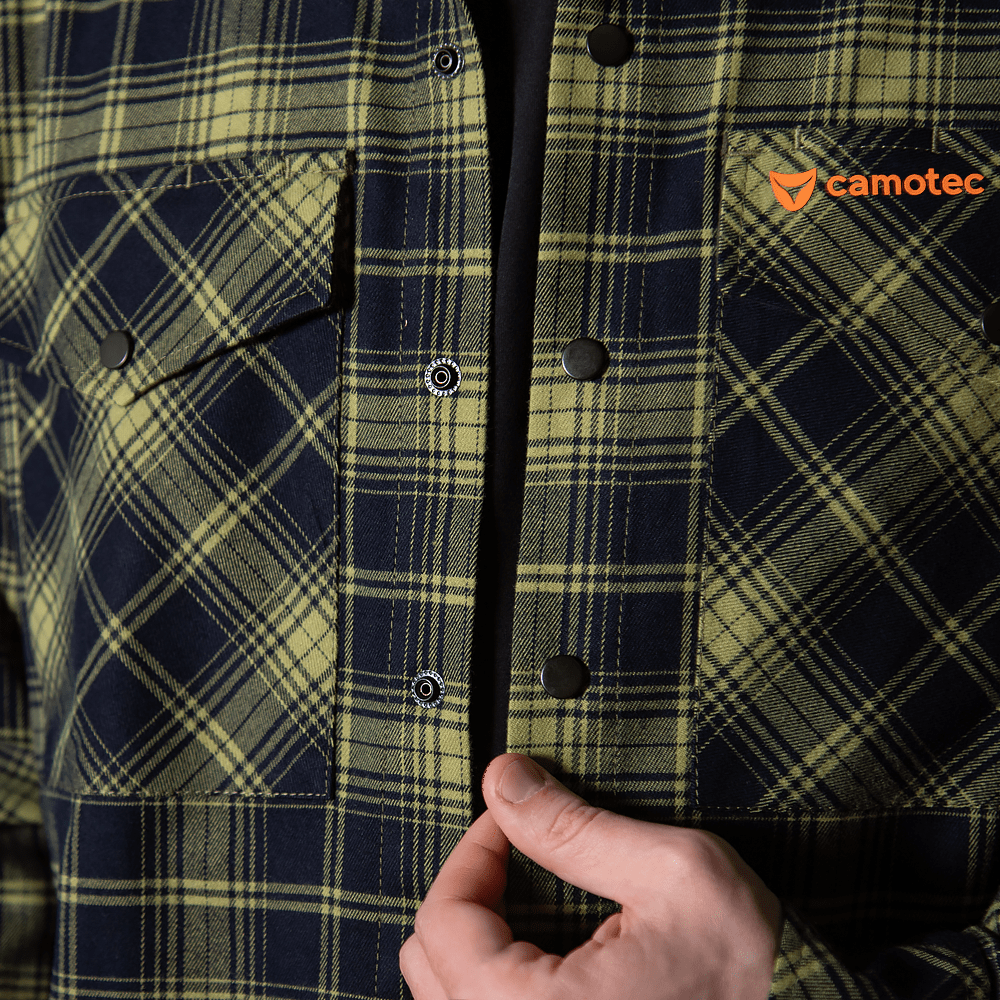 Сорочка “Буревій” (Logo Orange) Lime Green/Navy
