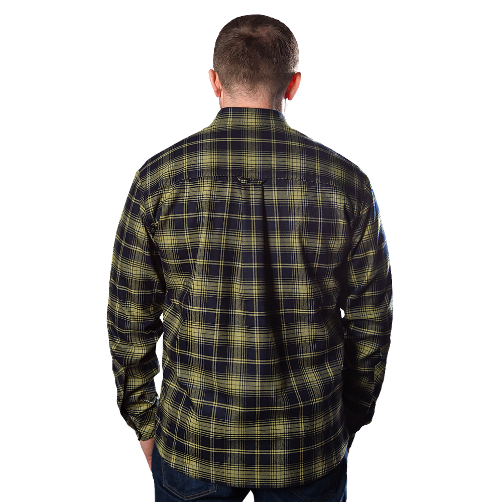 Сорочка “Буревій” (Logo Tan) Lime Green/Navy